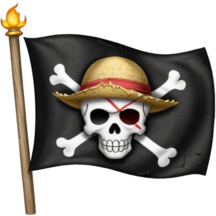 Can u create a emoji thats the straw hats flag of one piece emoji