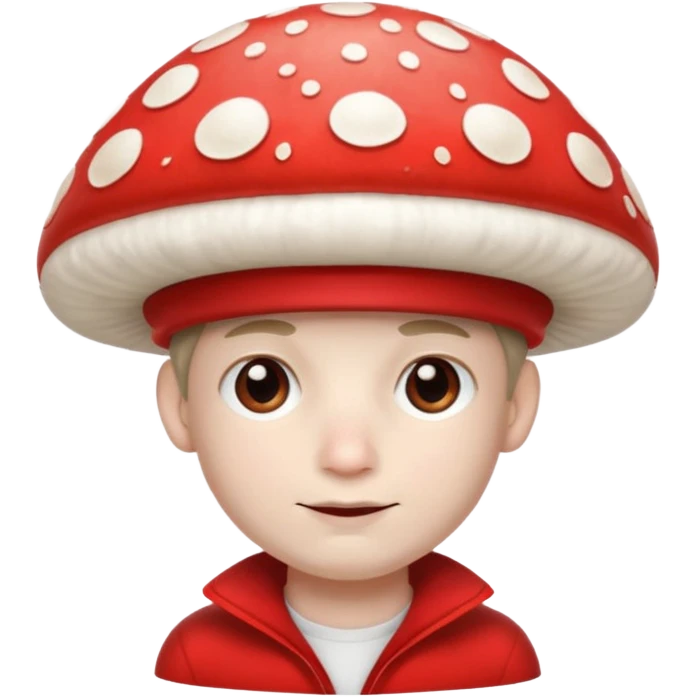 mushroom capped man
 emoji