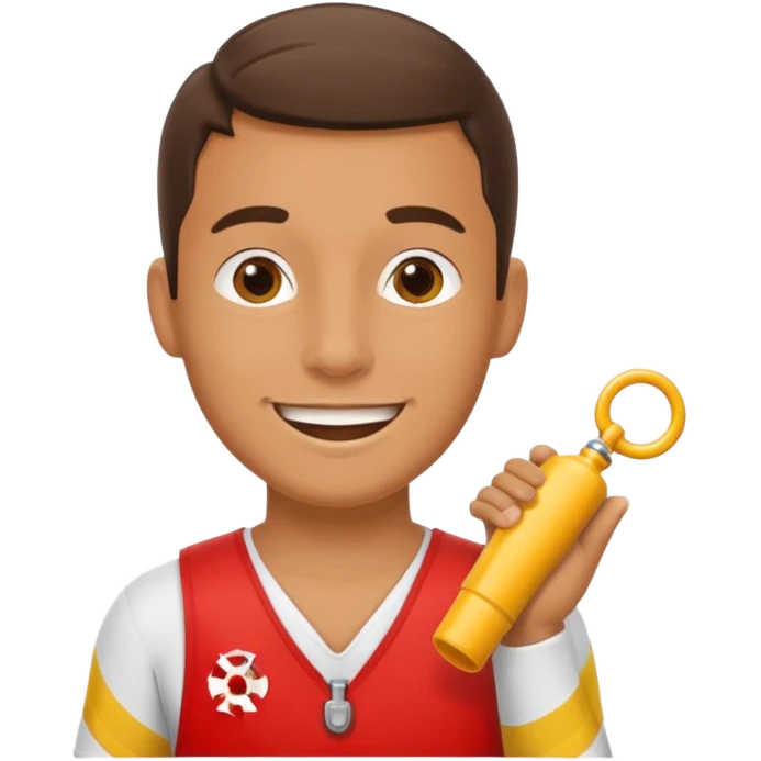 lifeguard with whistle emoji