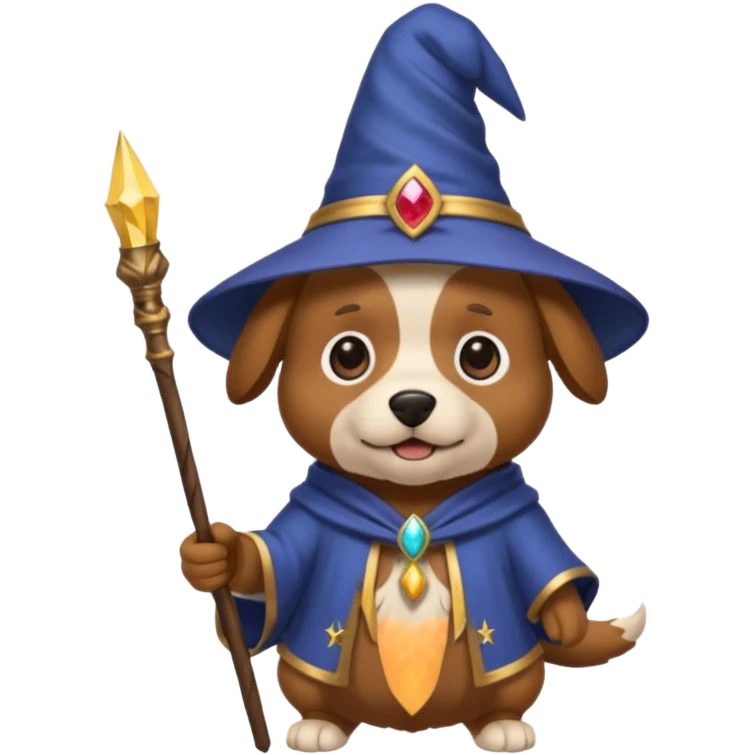 Dog wizard emoji