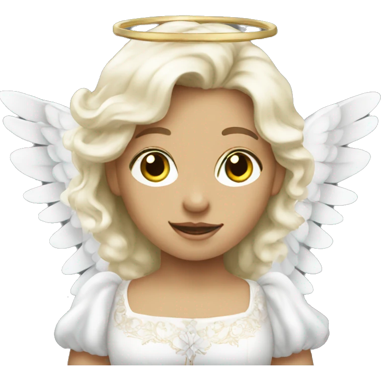 white Victorian Angel emoji