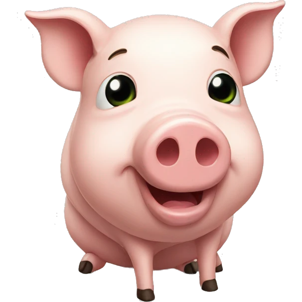 on weed pig emoji