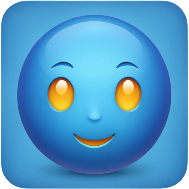 Blue emoji