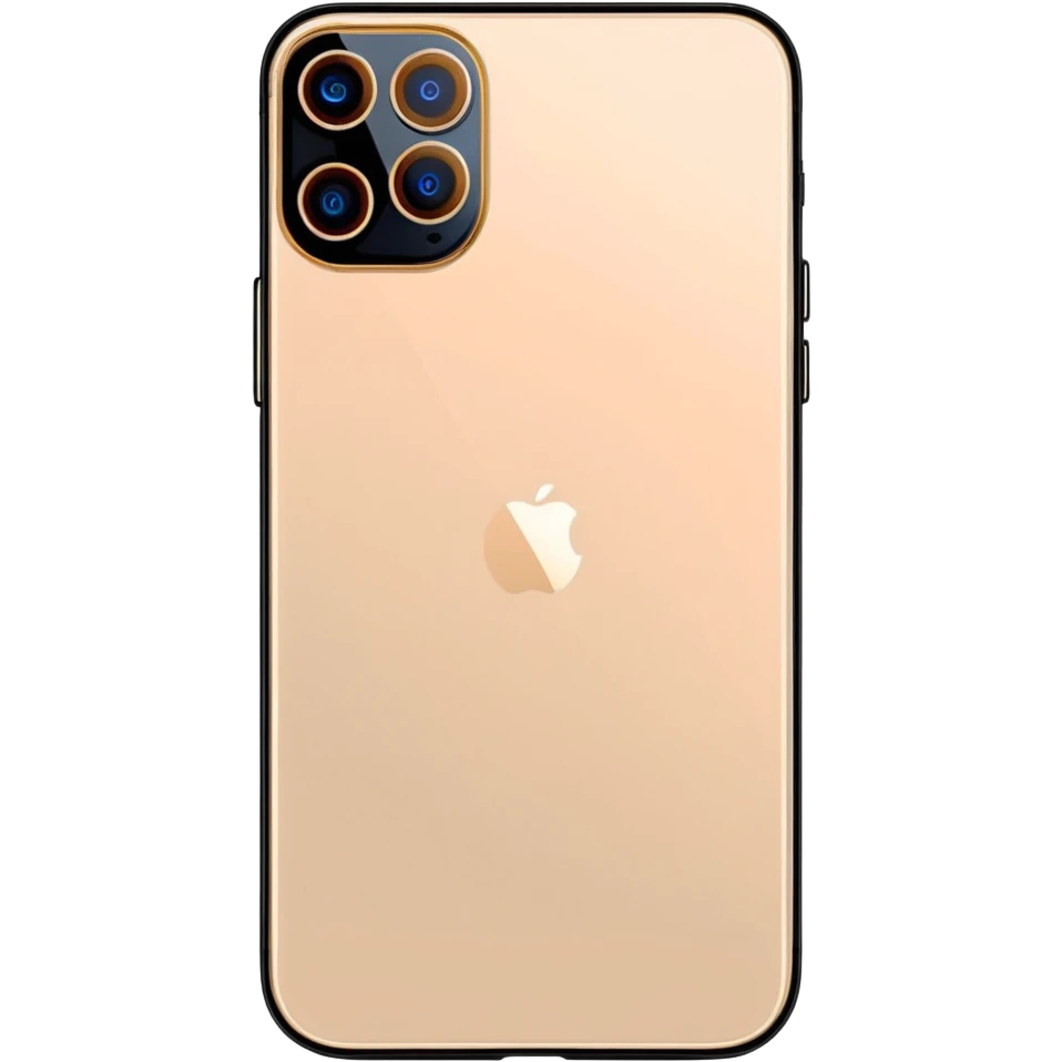 iPhone 15 Pro in natural titanium color with action button and triple camera emoji