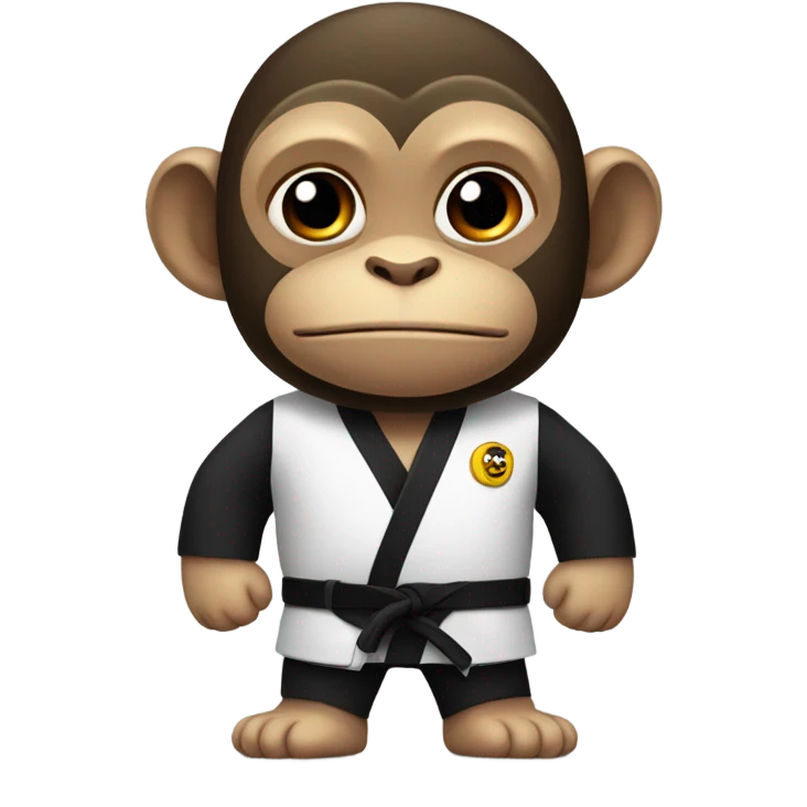 Monkey with a black belt emoji