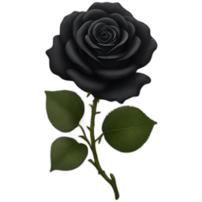 Black rose emoji