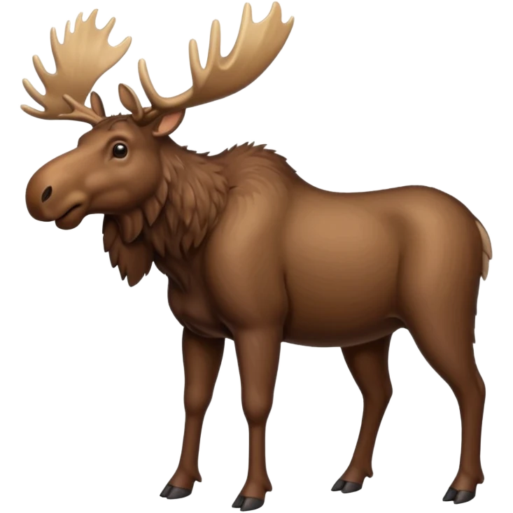 Full body moose emoji