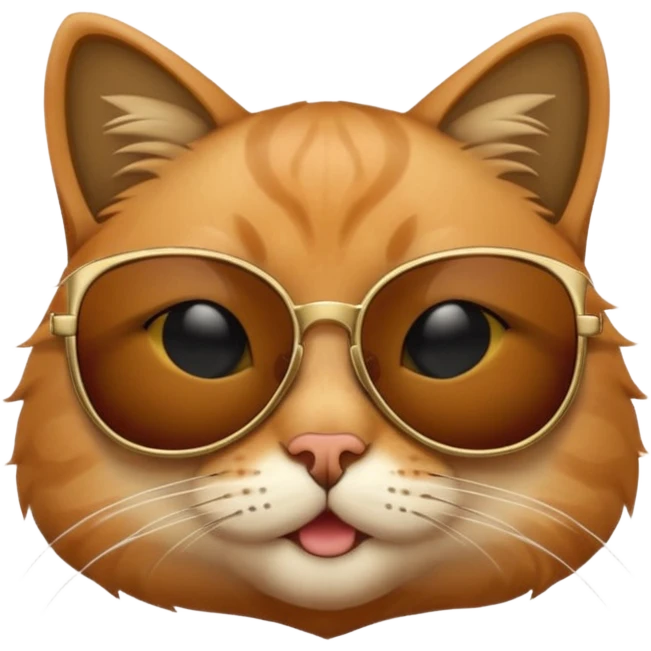 Cat wearing sunglasses emoji