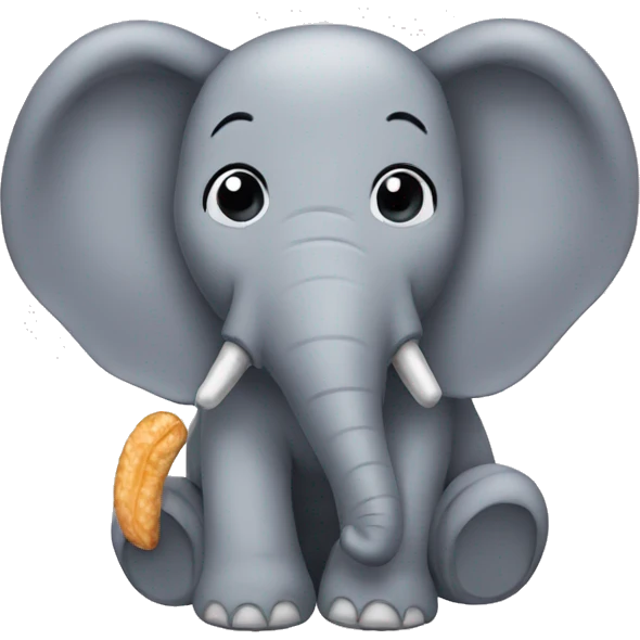 elephant peanut emoji