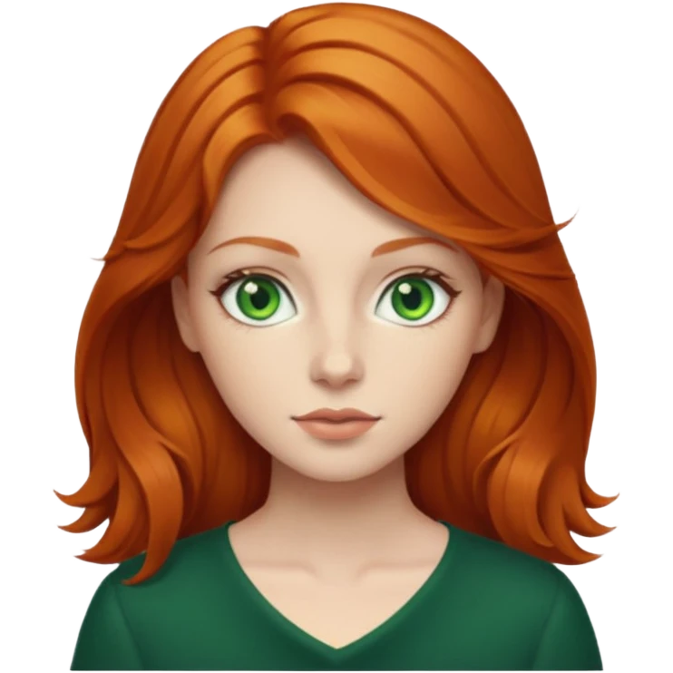 Lady ginger emoji