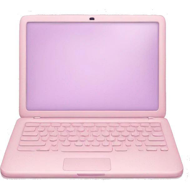 pastel pink laptop emoji