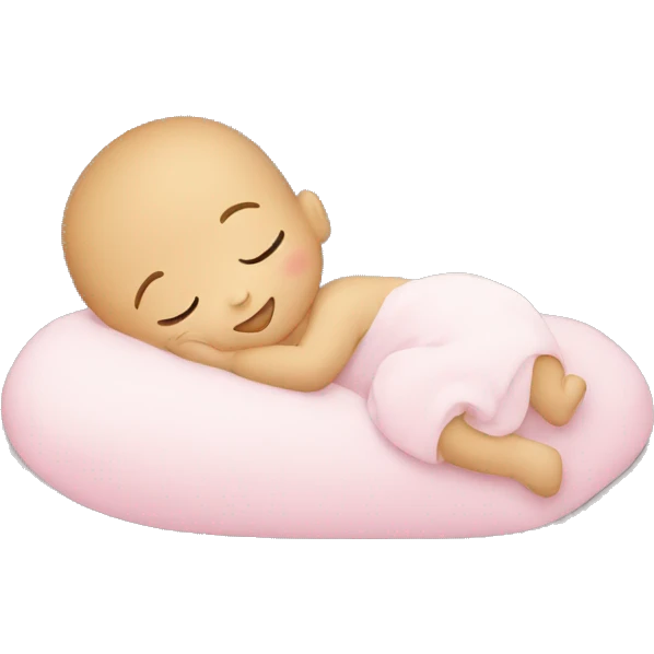 small baby sleeping emoji