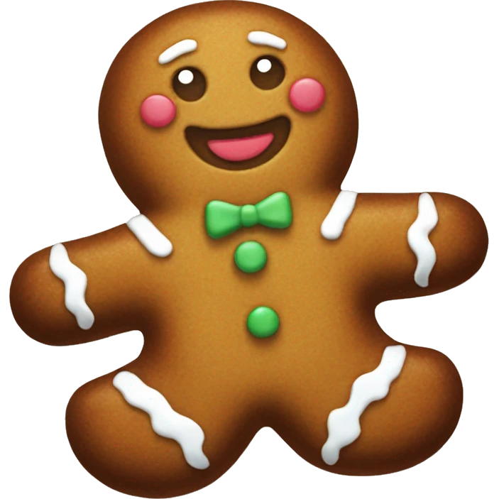 Gingerbread man emoji