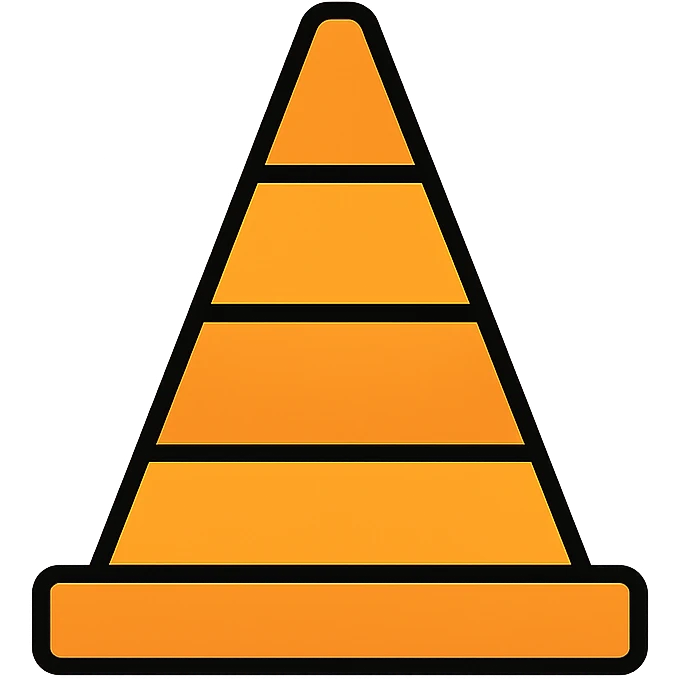 orange cone emoji