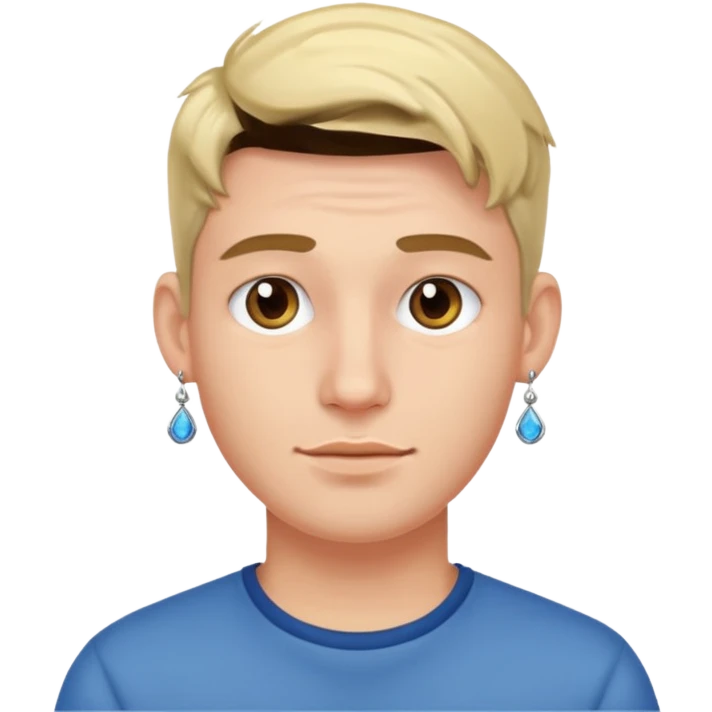 Guy with earrings  emoji