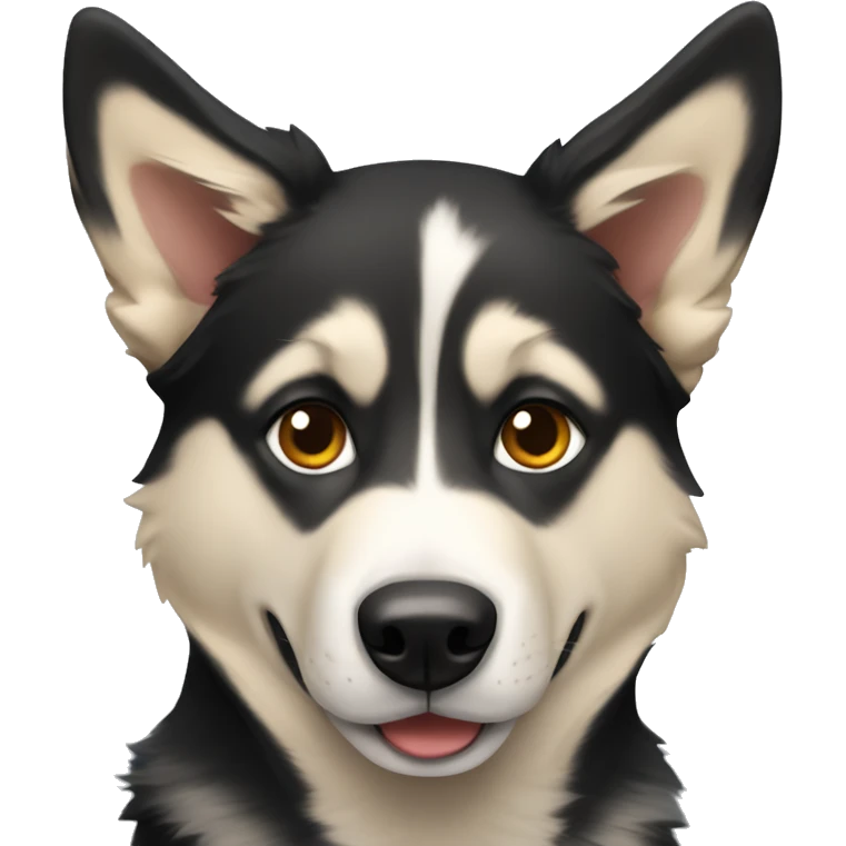 husky mixed with german shepherd  emoji