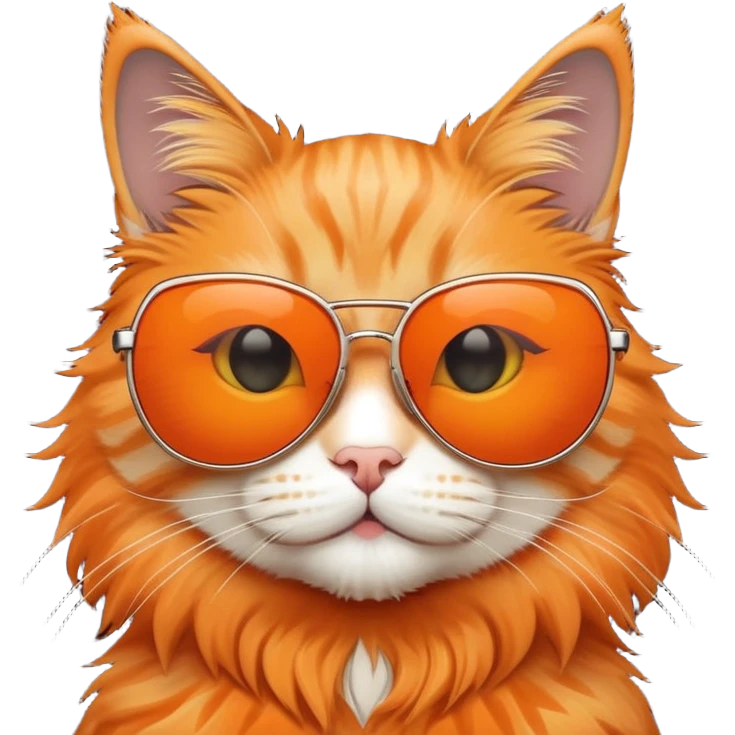 Cat wearing sunglasses emoji
