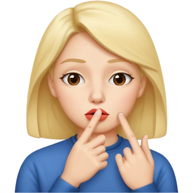 add-a-finger-in-front-of-the-pursed-lips-to-clearly-show-the-shushing-gesture emoji