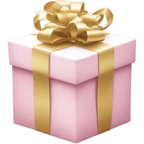 Light pink Christmas gifts under a white Christmas tree  emoji