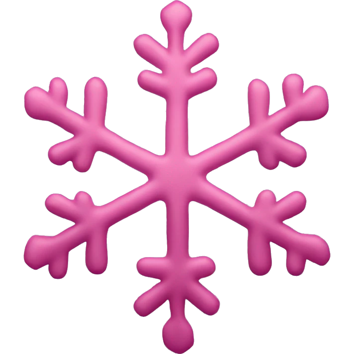 Pink snowflake emoji