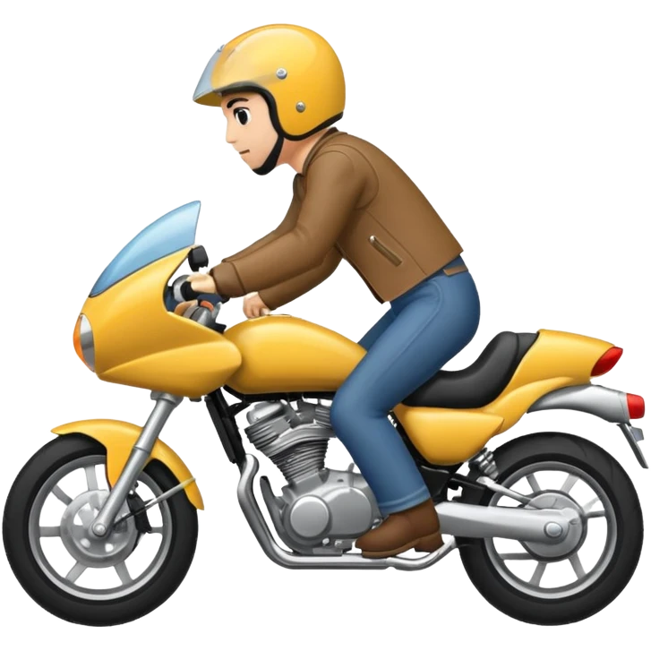 Moto qui fait une roue arrière  emoji