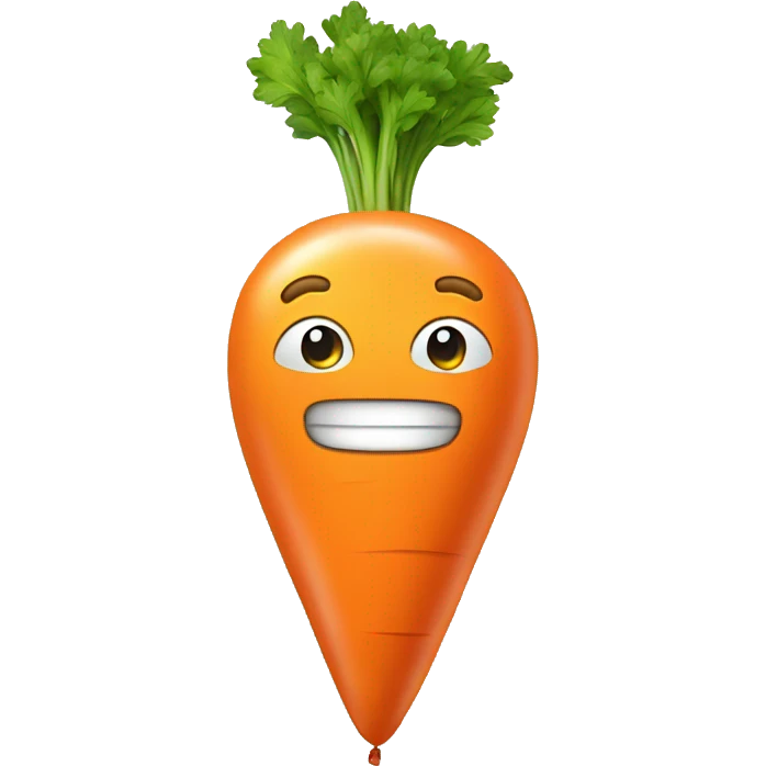 carrot shaped balloon  emoji