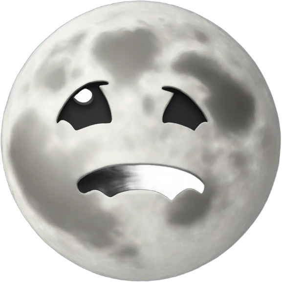 Moon with heart emoji