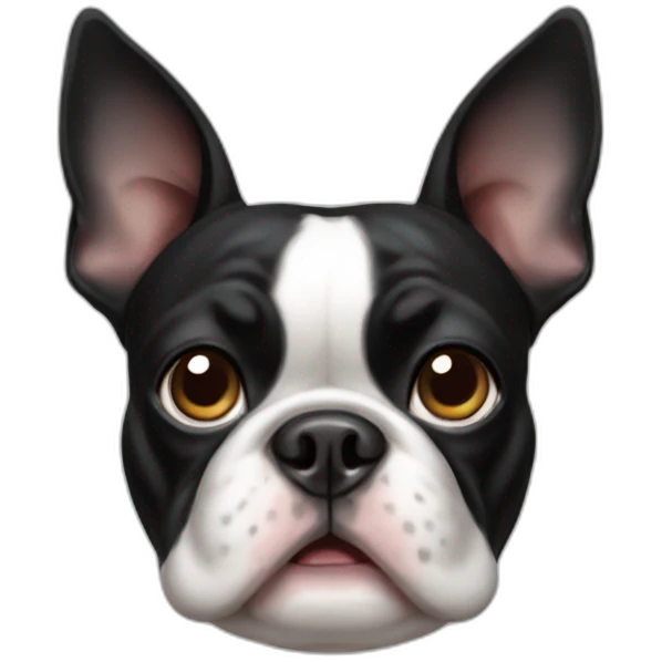 fat boston terrier emoji