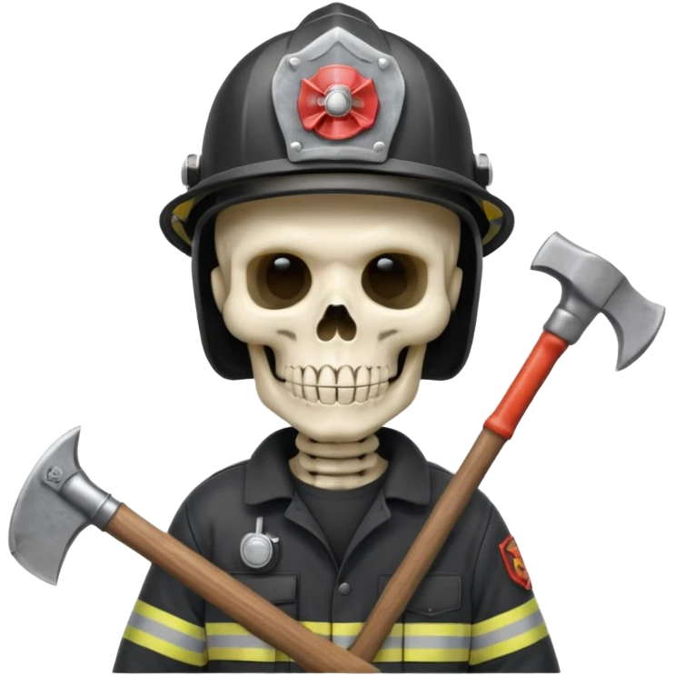 skeleton firefigjhter emoji