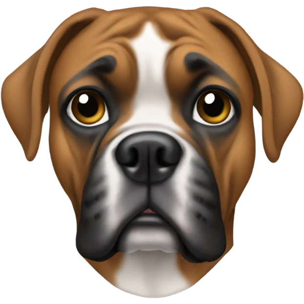 Boxer dog wearing hoodie  emoji