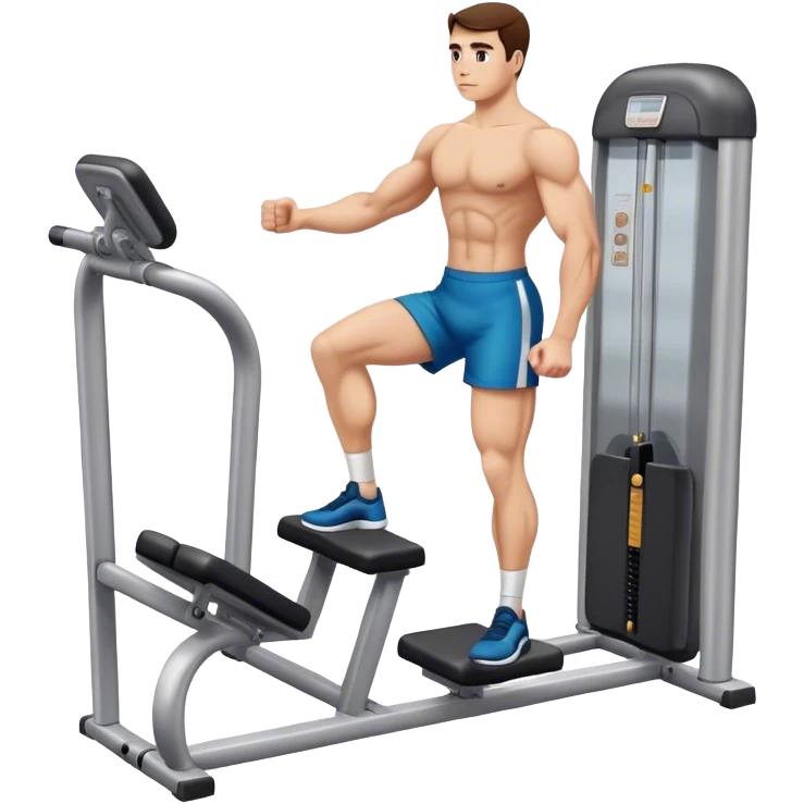 how to use gym calf-raise machine emoji