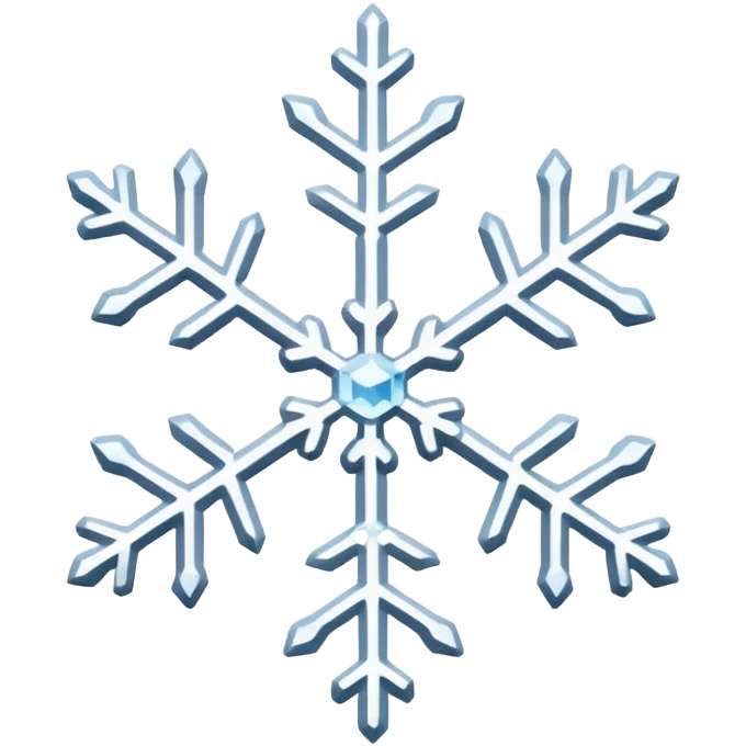 Snowflakes falling in the background emoji