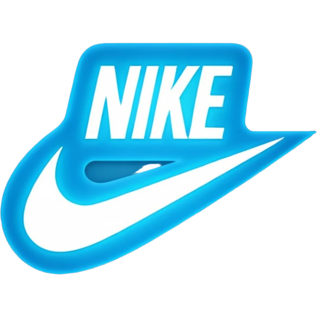 Logo de nike en neon emoji