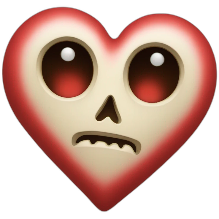 Death heart emoji