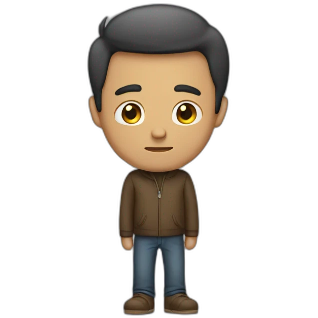 Alone man without problems emoji