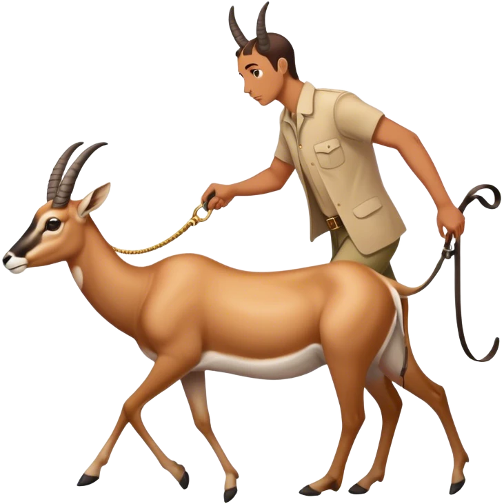 Antelope on a leash emoji