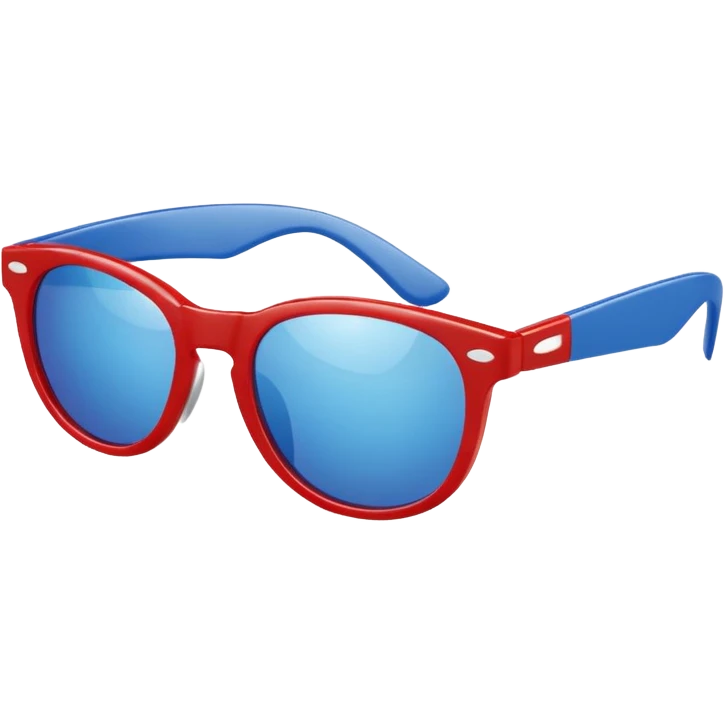 Red white and blue sunglasses emoji