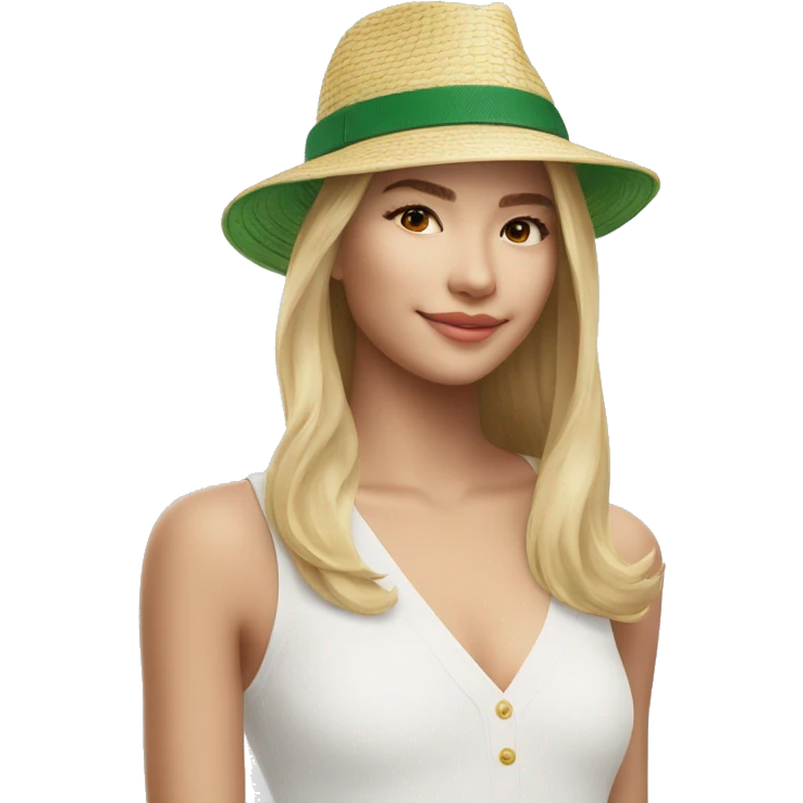 Carinha com chapéu da Lacoste emoji