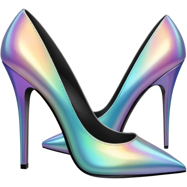 Iridescent heels emoji