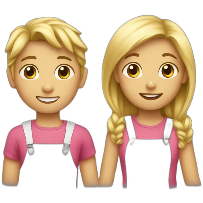 two kids  emoji