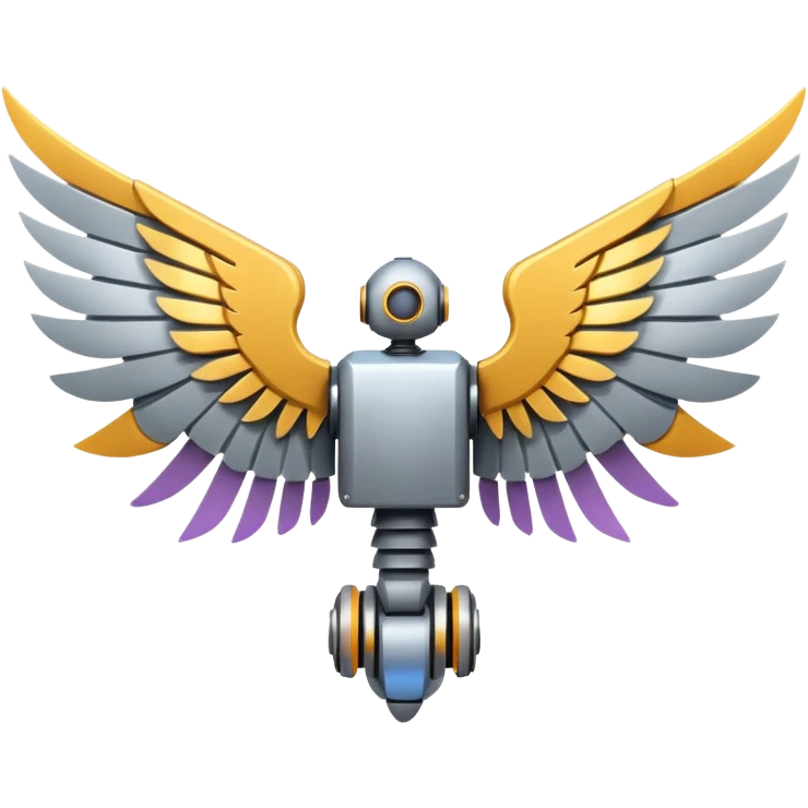 robot wings emoji