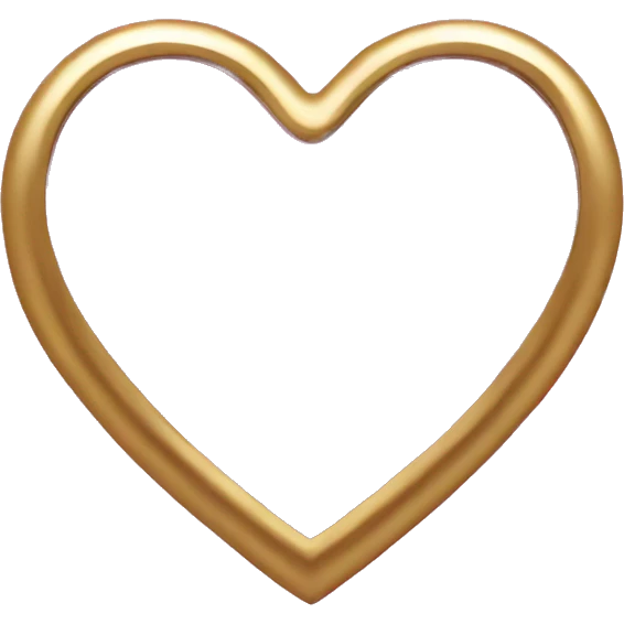 Pink chrome love heart emoji