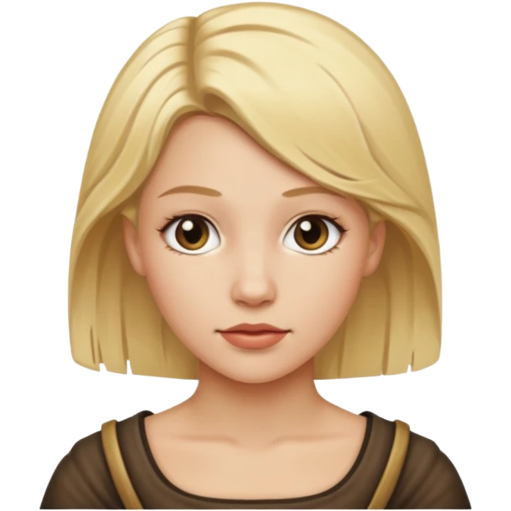 Female slave blonde hair emoji