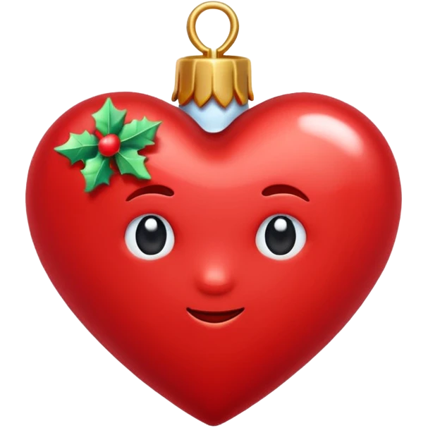 Heart cute xmas emoji