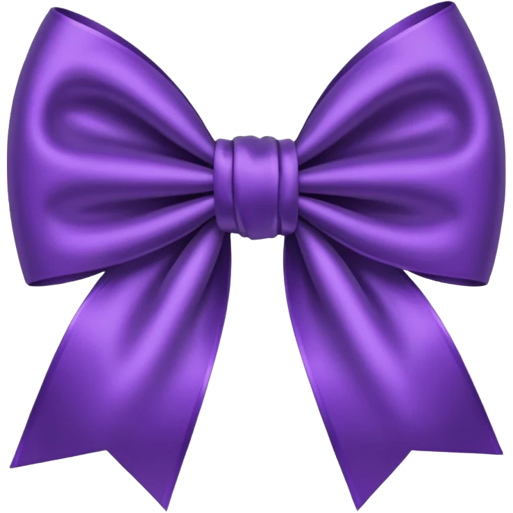 Purple bow emoji