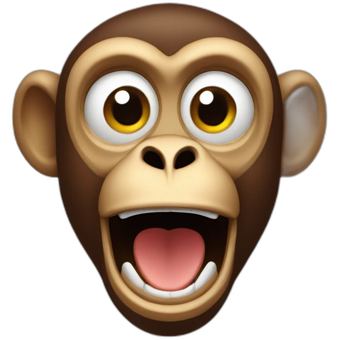 Surprised monkey emoji