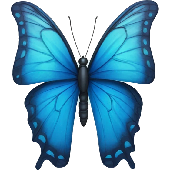 Mariposa azul  emoji