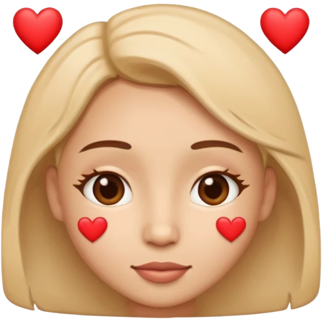 face with hearts, loving and affectionate expression emoji