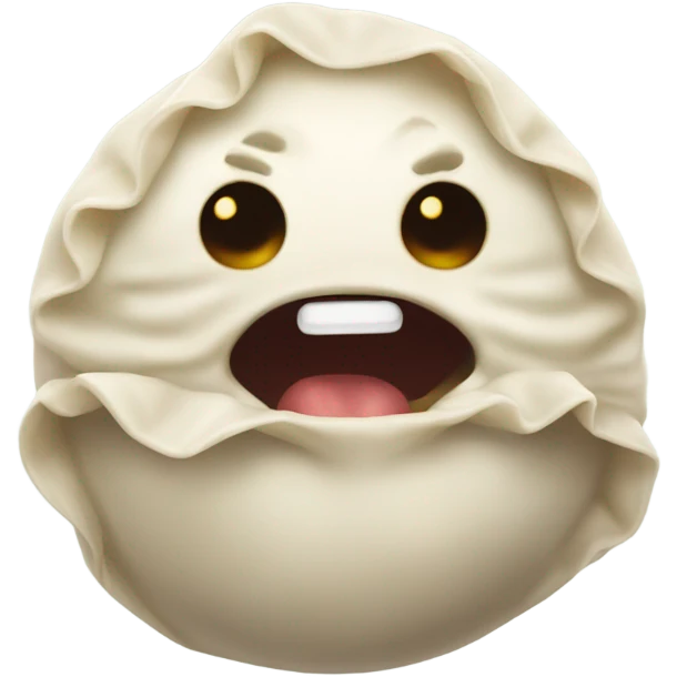 Demonic dumpling emoji
