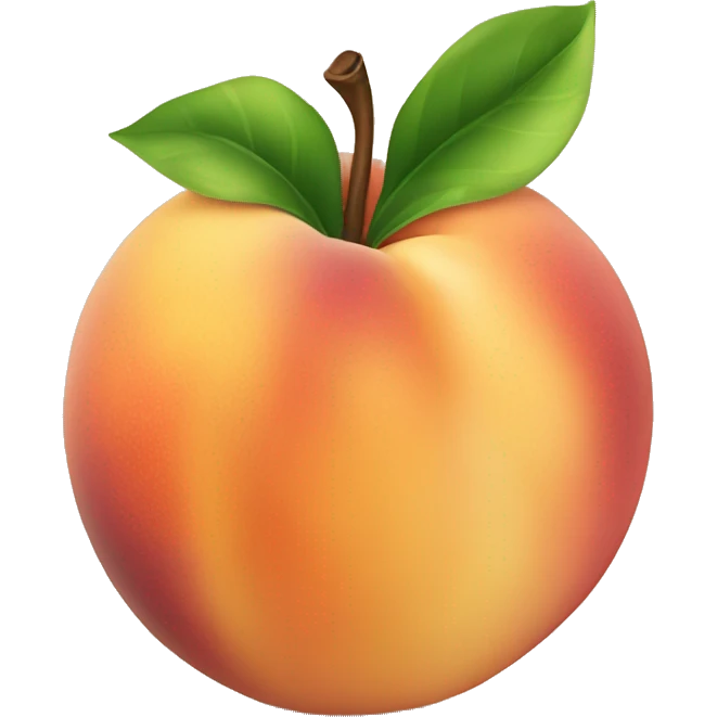juicy peach emoji
